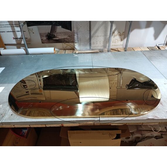 Gold table with marble top, glamour for the dining room, modern, designer, ROYAL OUTLET