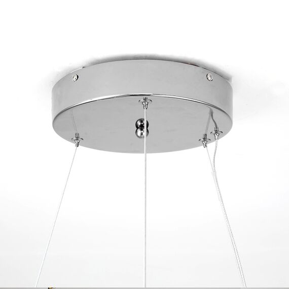 BULGARI crystal chandelier 80 cm glamor round silver