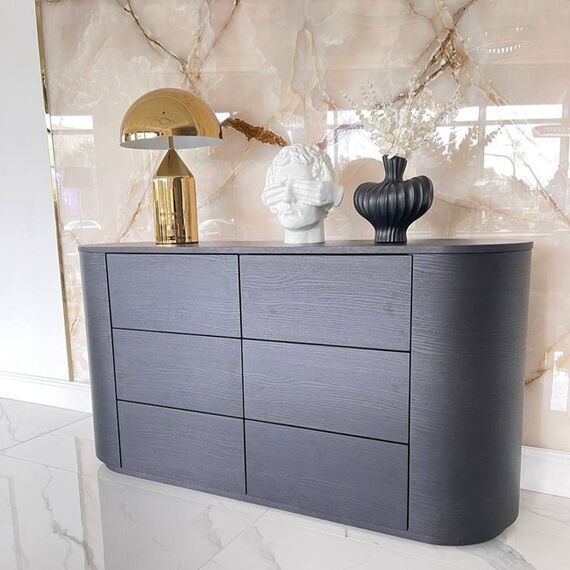 Exclusive modern wooden chest of drawers AMARA