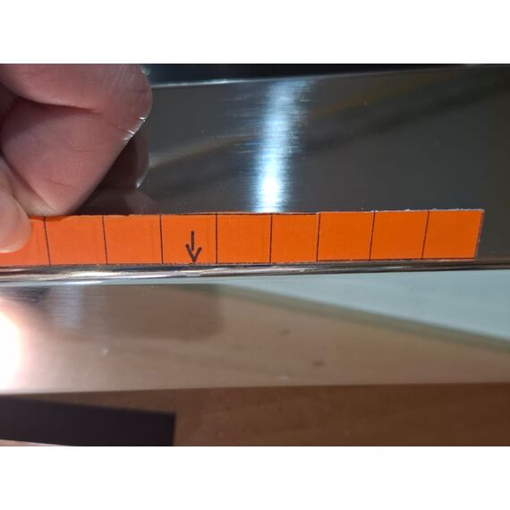 Modern console, silver, with a glass top ELITE OUTLET