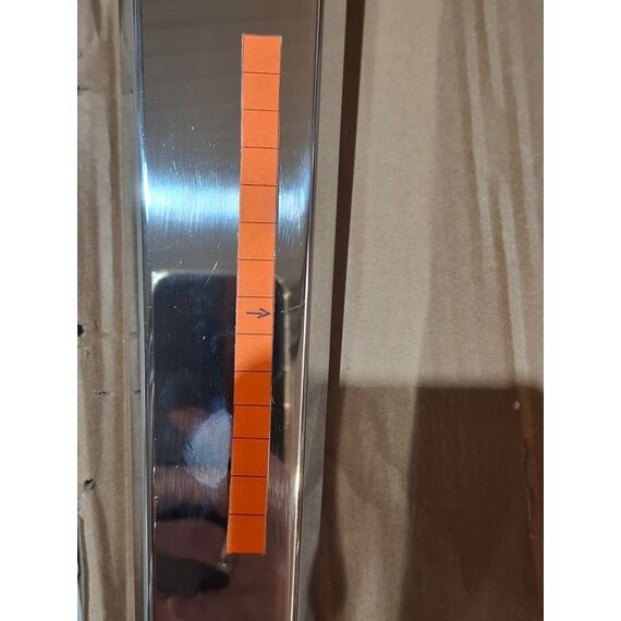 Modern console, silver, with a glass top ELITE OUTLET