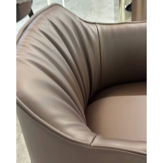 Modern, upholstered leather designer chair MODERN