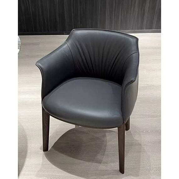 Modern, upholstered leather designer chair MODERN