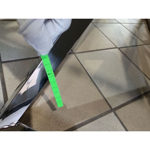 Srebrna konsola glamour CONRAD stal nierdzewna, szkło OUTLET