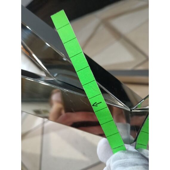 Srebrna konsola glamour CONRAD stal nierdzewna, szkło OUTLET