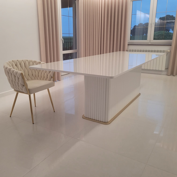 Modern, designer, extendable wooden table, PALERMO