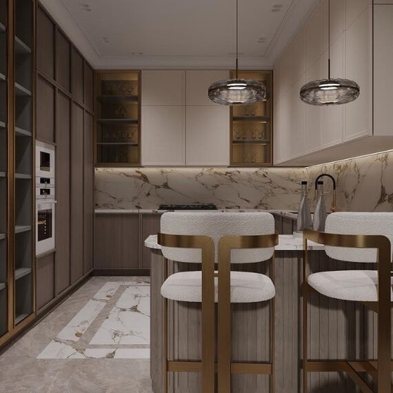 Hoker ROMEO – nowoczesny design i luksus w szczotkowanym złocie