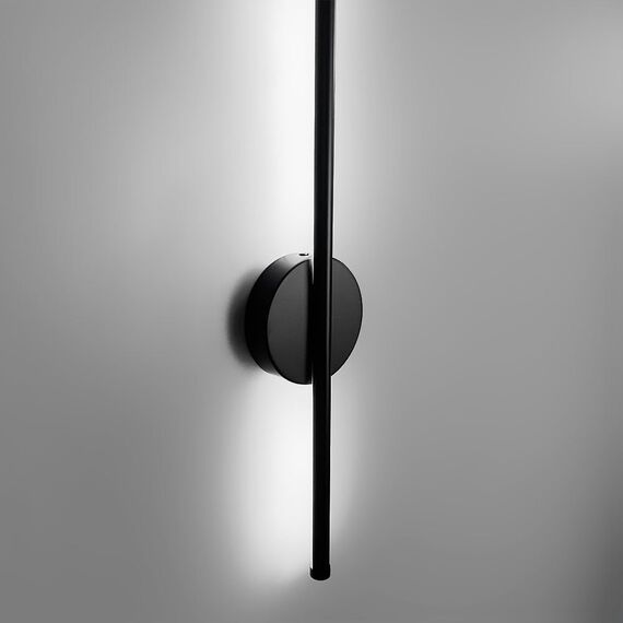 Modern Black Oblong Metal Wall Sconce MODERN