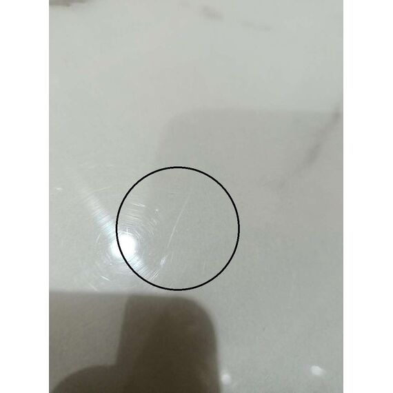 Stół glamour do jadalni, ekskluzywny, nowoczesny, designerski, biały blat marmurowy, srebrny ART DECO OUTLET