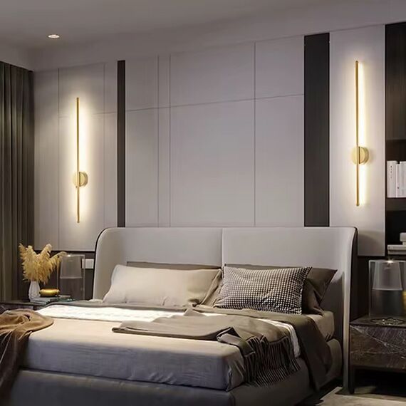 Wall lamp, gold, modern, oblong, MODERN glamorous wall lamp