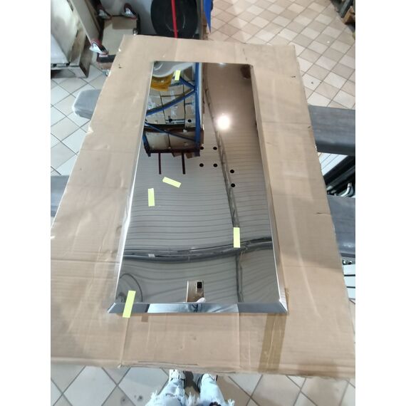 Modern, glamorous silver console, white marble top, for the LV COLLECTION hall [CLONE]