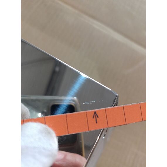 Modern, glamorous silver console, white marble top, for the LV COLLECTION hall [CLONE]