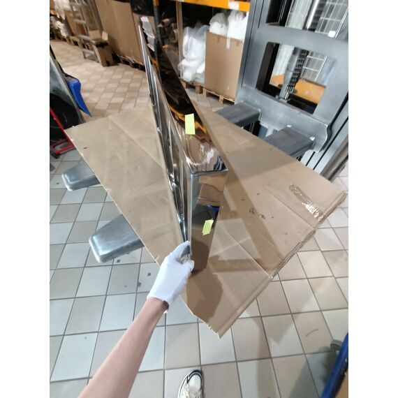 Modern, glamorous silver console, white marble top, for the LV COLLECTION hall [CLONE]