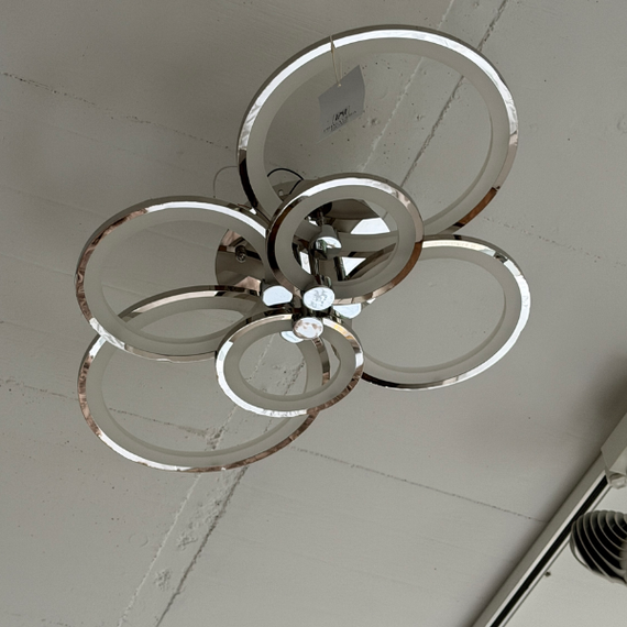 Modern LED ceiling lamp Art Deco Modern silver for the living room of the bedroom CERCHIO