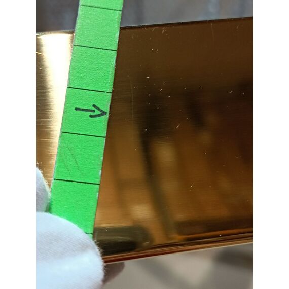 Glamorous coffee table, for the living room, modern, with glass top, gold ELITE OUTLET