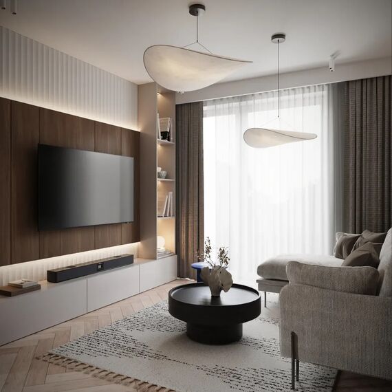 Nowoczesny żyrandol designerska lampa wisząca biała CLOUD