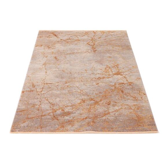 Nowoczesny elegancki dywan PLAZA miedziany