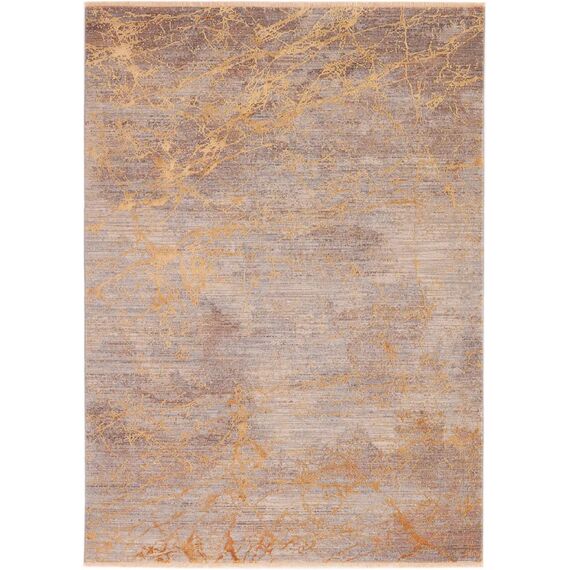 Nowoczesny elegancki dywan PLAZA miedziany