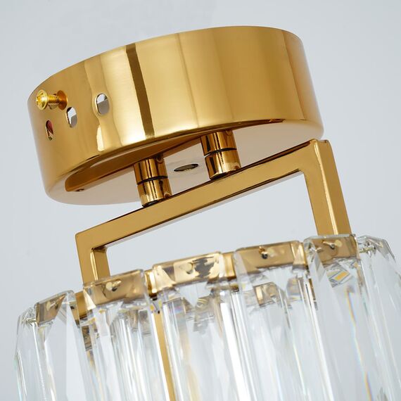 Designerska lampa złota, Pojedynczy punk świetlny kryształowy DIAMOND XS