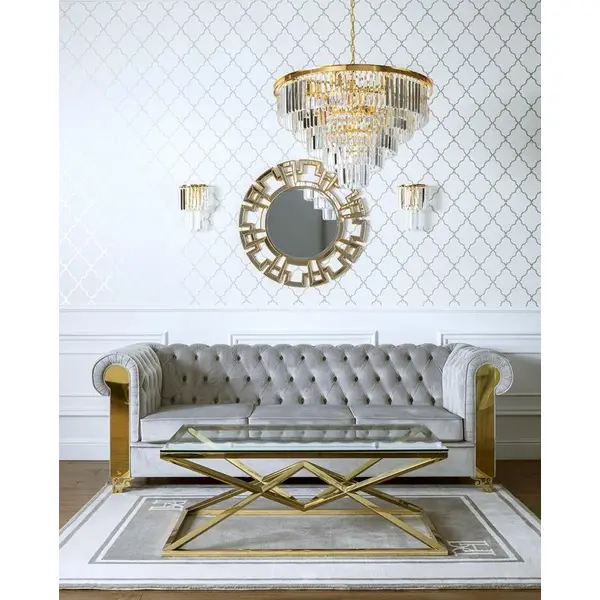 Kinkiet glamour kryształowy nowoczesny lampa ścienna złoty GLAMOUR XS