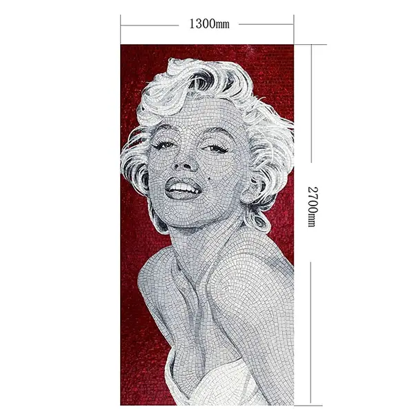 Glass mosaic Marilyn Monroe 