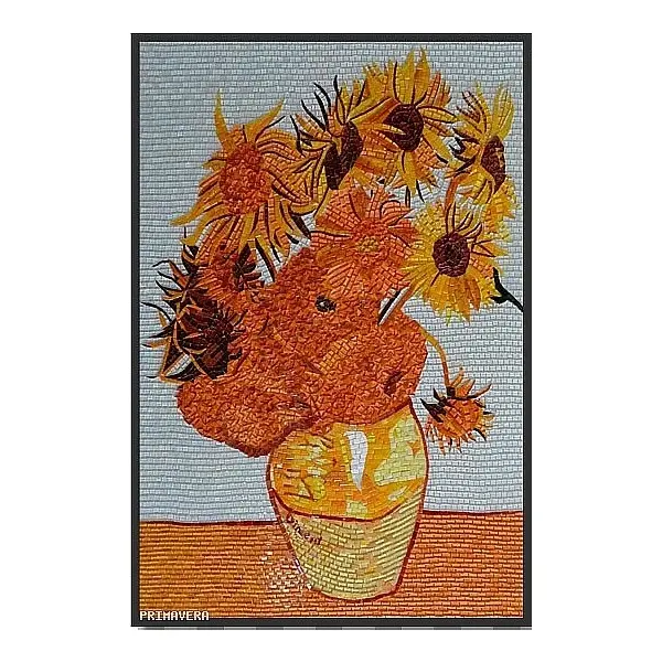 Glass mosaic Van Gogh Sunflowers 