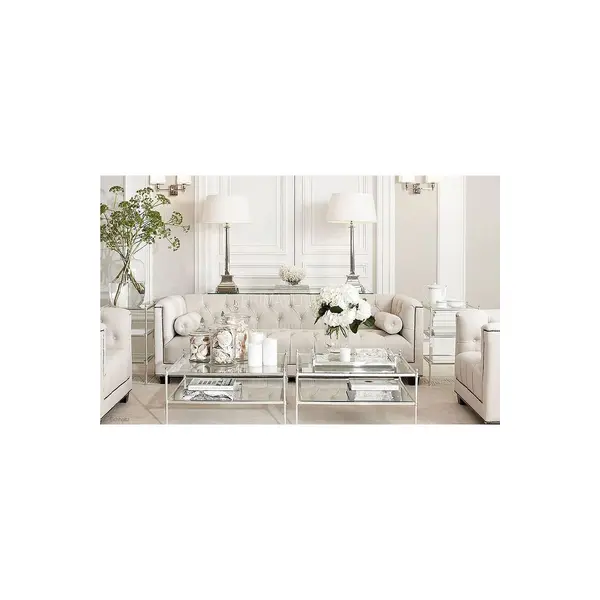 Fotel glamour tapicerowany pikowany chesterfield klasyczny pikowany PAOLA