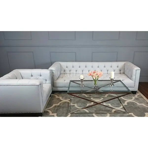 Fotel glamour tapicerowany pikowany chesterfield klasyczny pikowany PAOLA