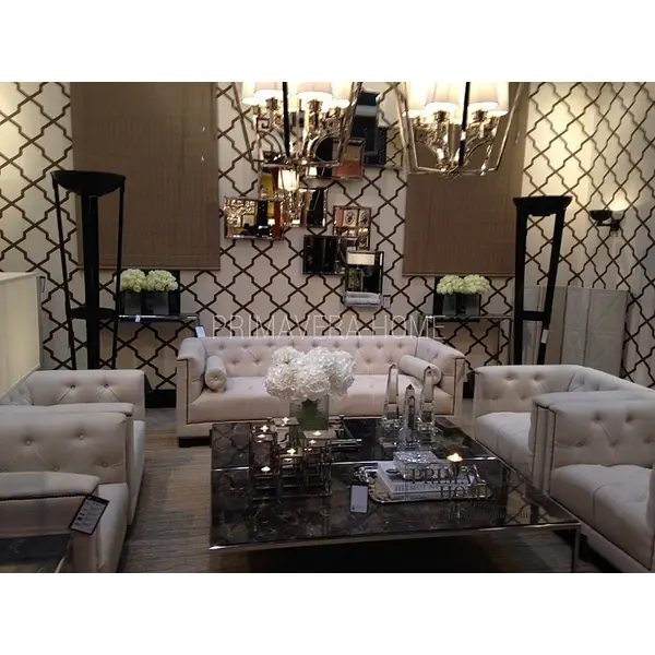 Fotel glamour tapicerowany pikowany chesterfield klasyczny pikowany PAOLA