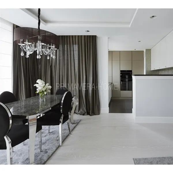 Glamour chair, upholstered quilted steel, for dining room black velour