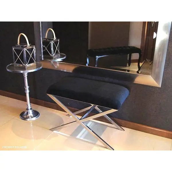 Pufa srebrna stal nierdzewna CRISS CROSS