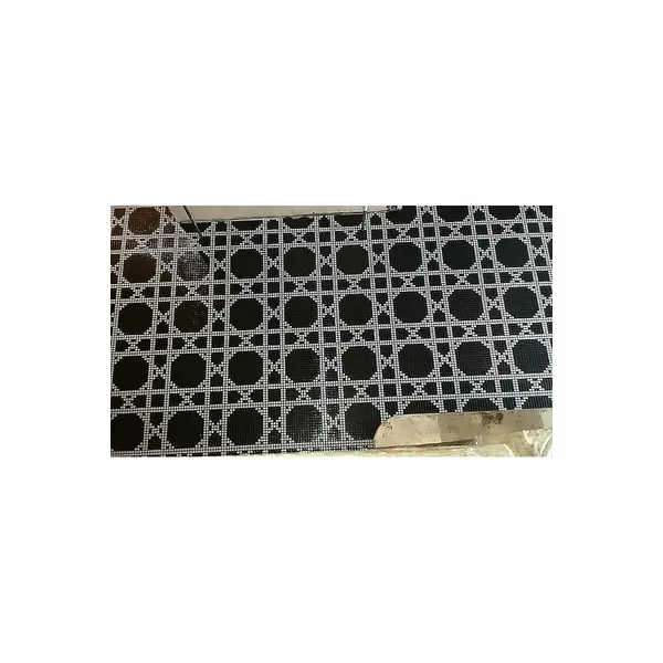 Glass mosaic Vinna Neros white, black