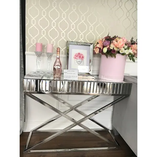 GEOMETRIC RESOURCE New York style geometric wallpaper American style WHITE GREY SILVER SILVER