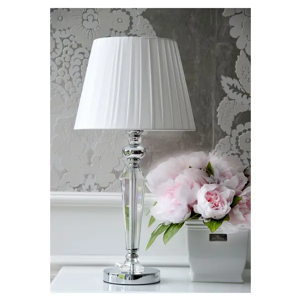 ABAŻUR TRINITY biały plisowany 30 cm