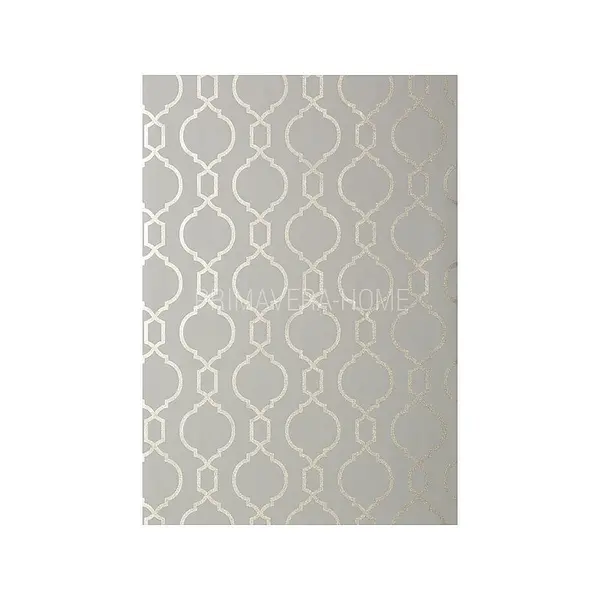 GEOMETRIC RESOURCE New York style geometric wallpaper American style WHITE GREY SILVER SILVER