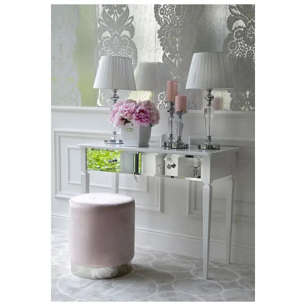 ABAŻUR TRINITY biały plisowany 30 cm