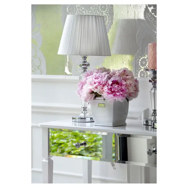 ABAŻUR TRINITY biały plisowany 30 cm