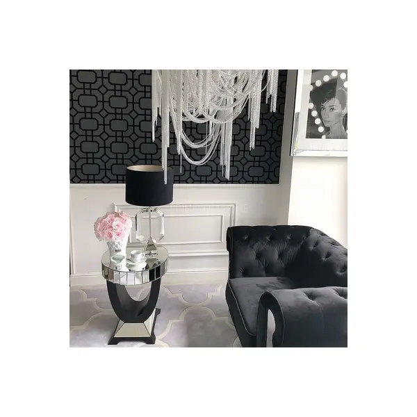 Fotel glamour do salonu chesterfield pikowany nowoczesny AVIATOR