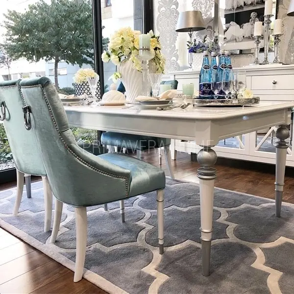 Glamour chair PRINCE with knocker for dining room New York modern 