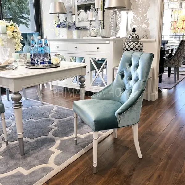 Glamour chair PRINCE with knocker for dining room New York modern 