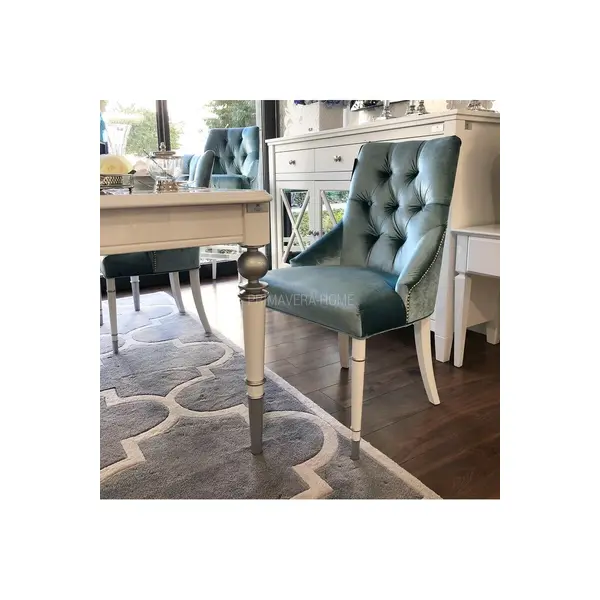 Glamour chair PRINCE with knocker for dining room New York modern 