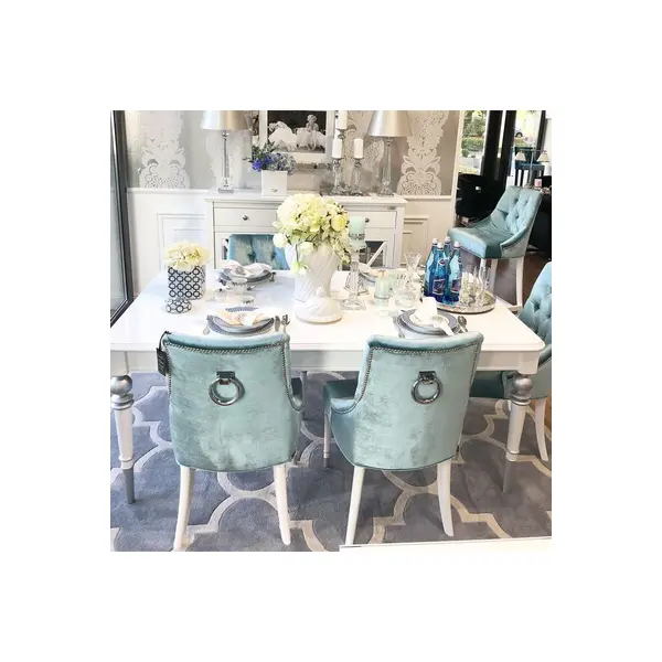 Glamour chair PRINCE with knocker for dining room New York modern 