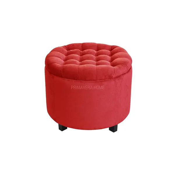 Pufa tapicerowana pikowana styl glamour new york nowoczesny ZOE