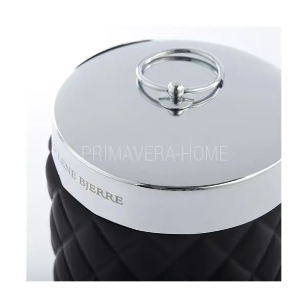 Pojemnik na waciki czarny Portia jar black Lene Bjerre