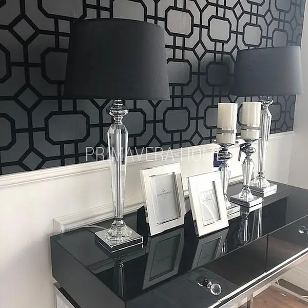 Klasyczny abażur czarny Trinity L