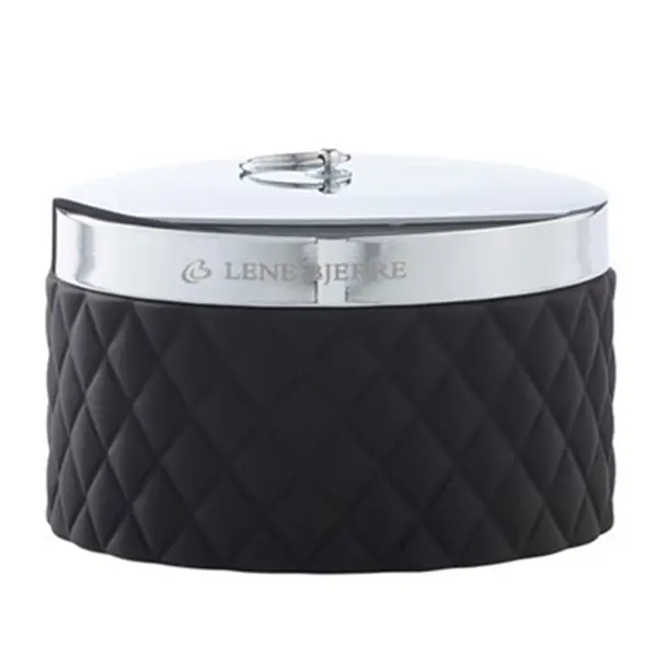 Pojemnik na waciki czarny Portia jar black Lene Bjerre