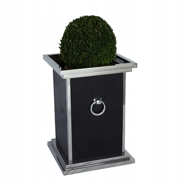 DAISY flowerpot made of stainless steel