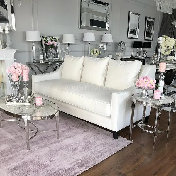 Luksusowa wygodna kanapa 3 osobowa aksamitna sofa z funkcją spania MANHATTAN