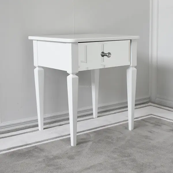 Glamour mirror bedside cabinet for the Diamond white, hamptons style bedroom 59x52x45