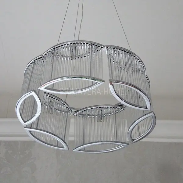 Żyrandol glamour, lampa wisząca owalnymi kloszami, okrągły, styl klasyczny, nowojorski MAJESTIC M OUTLET